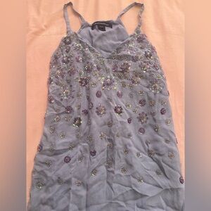 French Connection Lavender Embellished Camisole